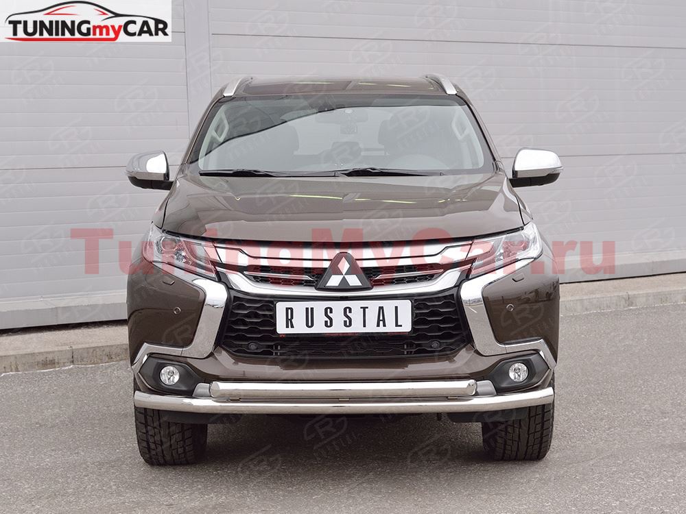 Защита переднего бампера D63 секция-D63 дуга для Mitsubishi Pajero Sport 2016