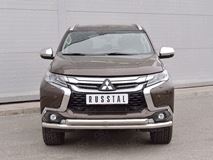 Защита переднего бампера D63 секция-D63 дуга для Mitsubishi Pajero Sport 2016