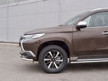 Защита переднего бампера D63 секция-D63 дуга для Mitsubishi Pajero Sport 2016