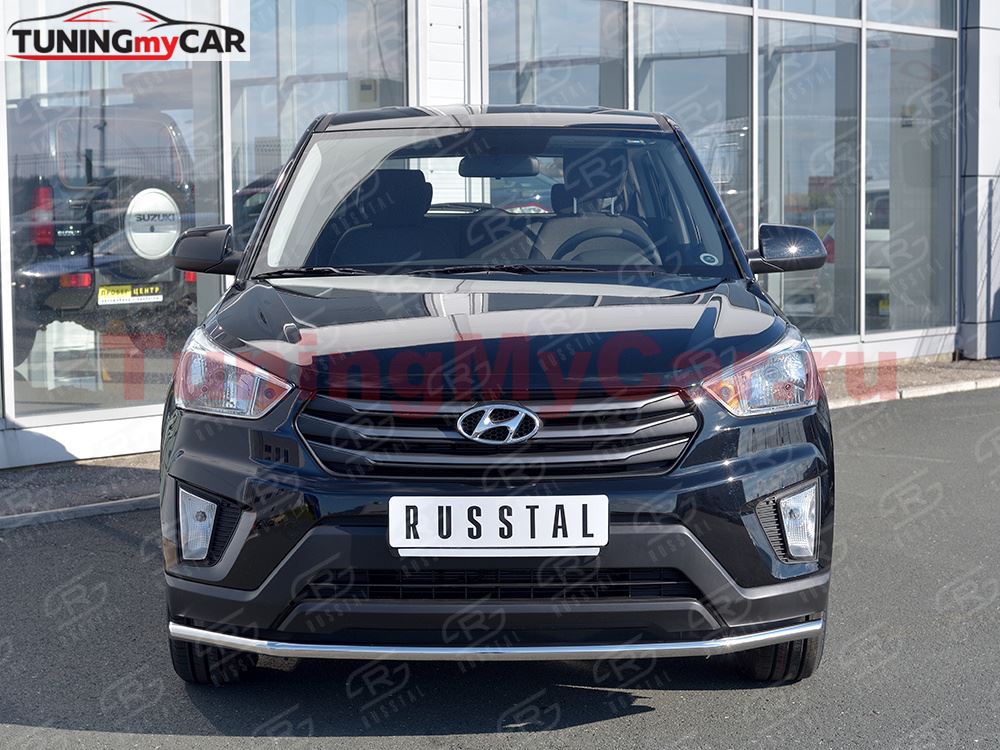 Защита переднего бампера D42 секция для Hyundai Creta 2016-