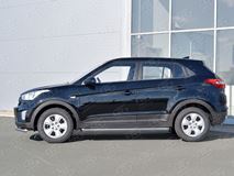 Пороги труба D63 секции (вариант 1) для Hyundai Creta 2016-