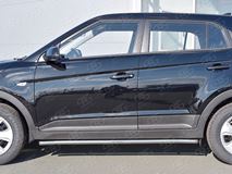 Пороги труба D42 секции (вариант 1) для Hyundai Creta 2016-