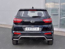 Защита заднего бампера D42 волна для Hyundai Creta 2016-