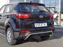 Защита заднего бампера D42 волна под машину для Hyundai Creta 2016-