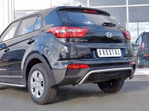 Защита заднего бампера D42 волна под машину для Hyundai Creta 2016-