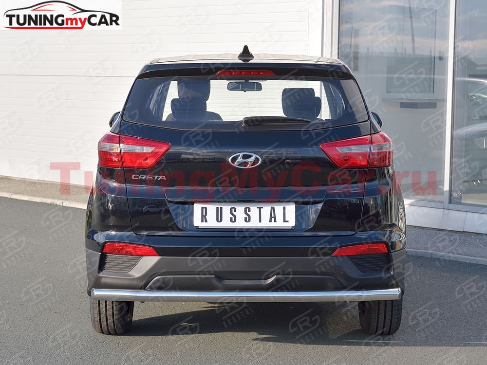 Защита заднего бампера D63 секции для Hyundai Creta 2016-