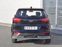Защита заднего бампера D63 секции-D42 уголки для Hyundai Creta 2016-