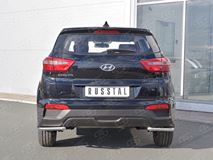 Защита заднего бампера уголки D42 секция для Hyundai Creta 2016-