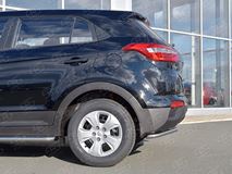Защита заднего бампера уголки D42 секция для Hyundai Creta 2016-