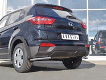 Защита заднего бампера уголки D42 секция для Hyundai Creta 2016-
