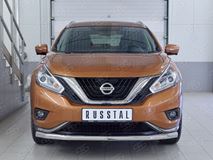 Защита переднего бампера D63 секция для Nissan Murano 2016