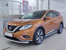 Защита переднего бампера D63 секция для Nissan Murano 2016