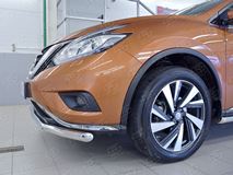 Защита переднего бампера D63 секция для Nissan Murano 2016