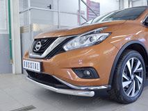 Защита переднего бампера D63 секция для Nissan Murano 2016