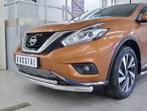 Защита переднего бампера D63 секция-D42 дуга для Nissan Murano 2016