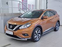 Защита переднего бампера D42 секция для Nissan Murano 2016