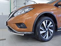 Защита переднего бампера D42 секция для Nissan Murano 2016