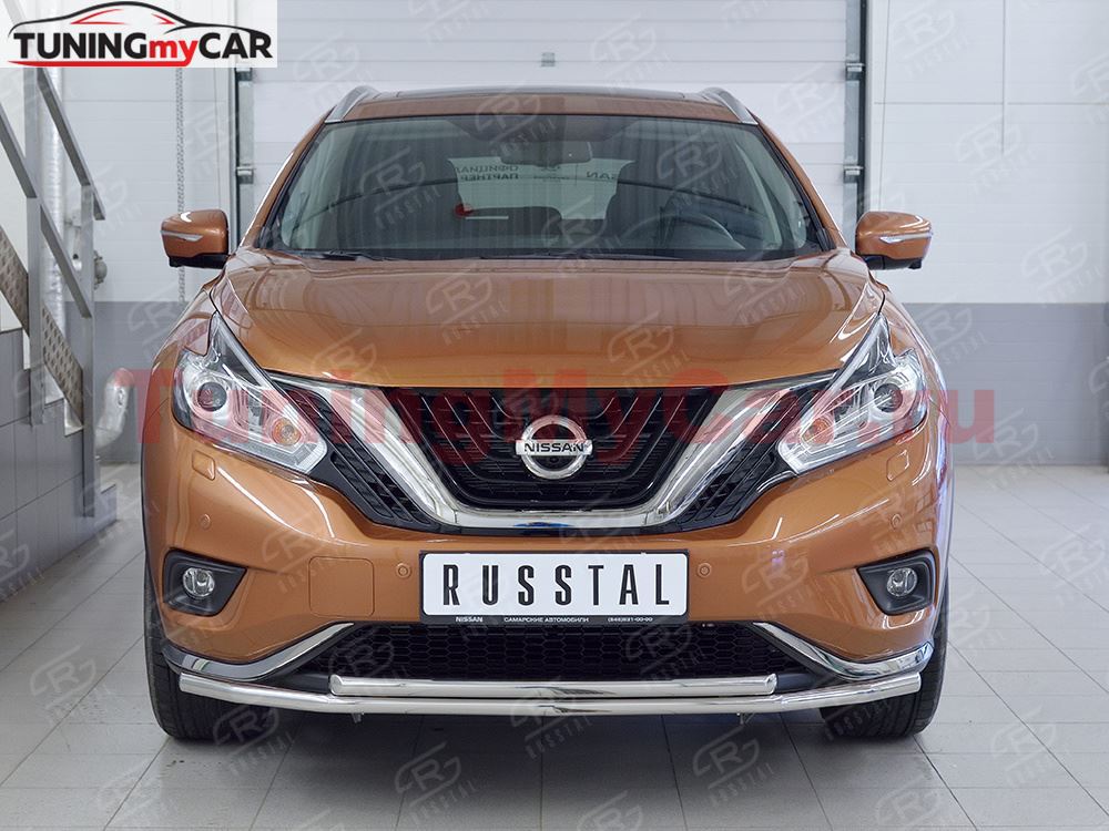 Защита переднего бампера D42 секция-D42 дуга для Nissan Murano 2016
