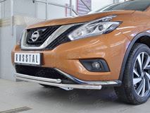 Защита переднего бампера D42 секция-D42 дуга для Nissan Murano 2016