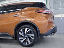 Защита заднего бампера D42 волна для Nissan Murano 2016