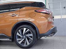 Защита заднего бампера D42 волна под машину для Nissan Murano 2016