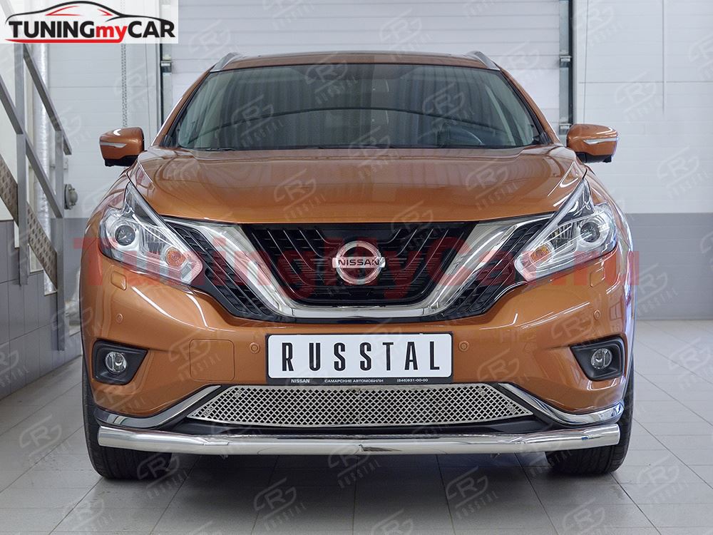 Решетка радиатора (лист нерж.) для Nissan Murano 2016