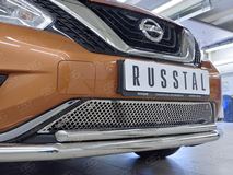  Решетка радиатора (лист нерж.) для Nissan Murano 2016