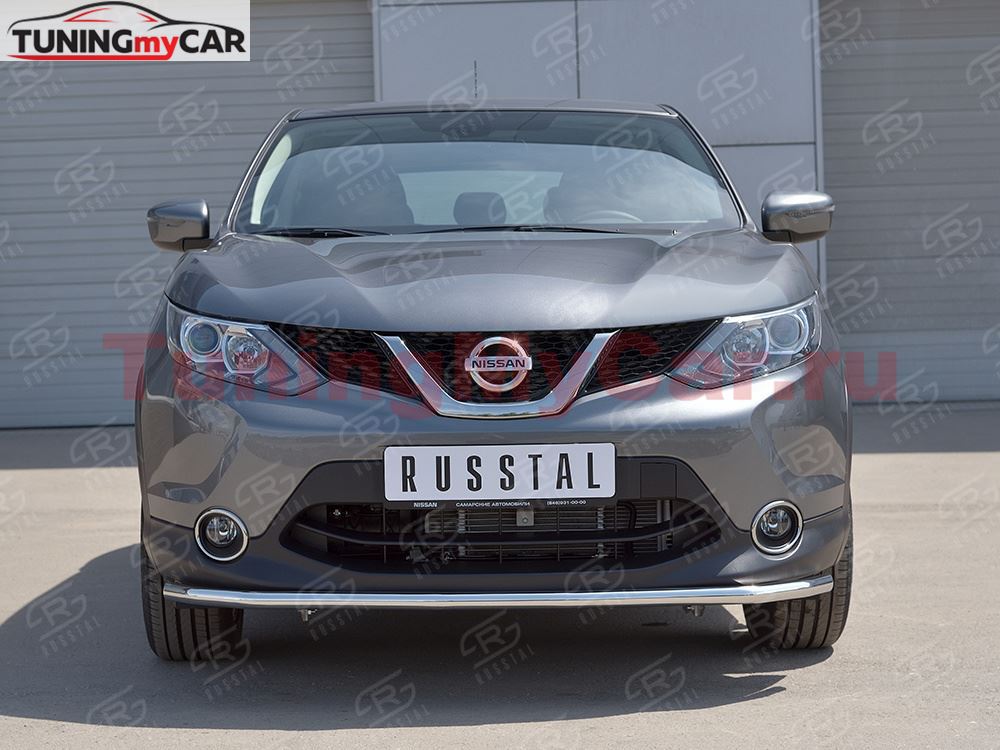 Защита переднего бампера D42 секция для Nissan Qashqai 2015 SPB