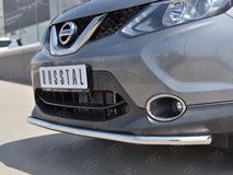  Защита переднего бампера D42 секция для Nissan Qashqai 2015 SPB
