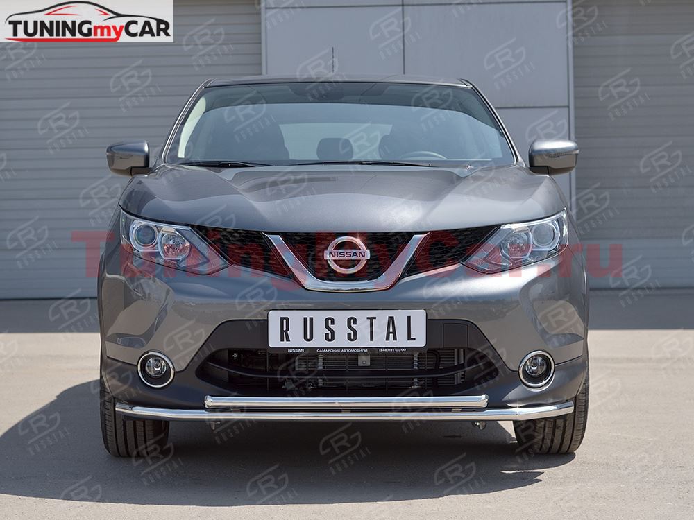 Защита переднего бампера D42 секция-D42 дуга для Nissan Qashqai 2015 SPB