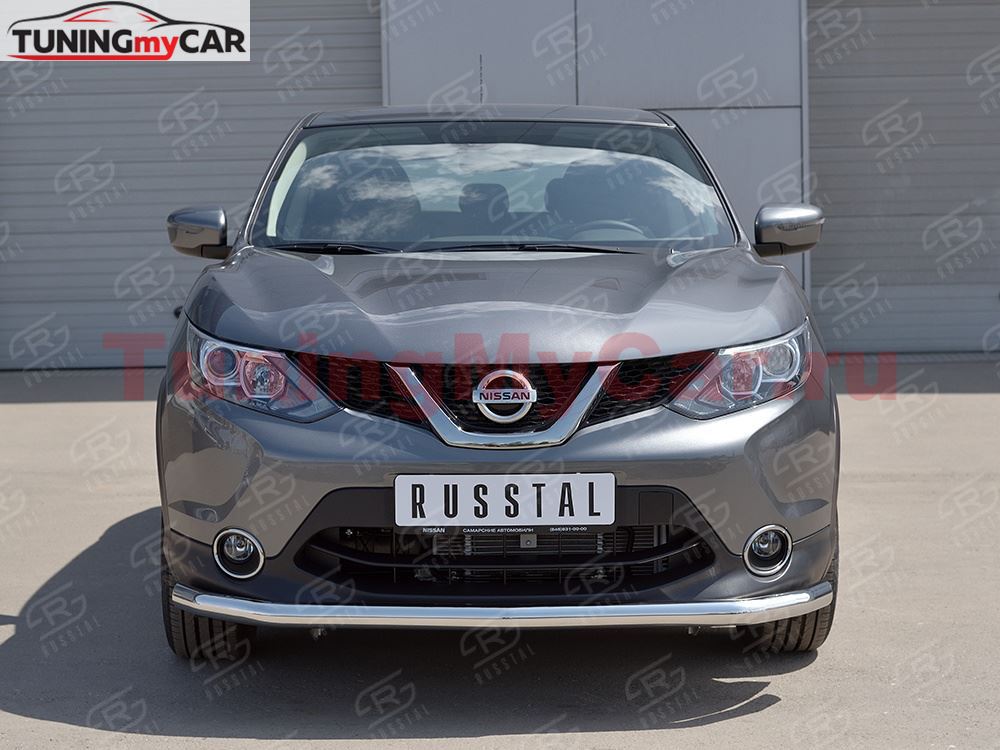 Защита переднего бампера D63 секция для Nissan Qashqai 2015 SPB