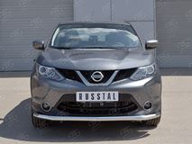 Защита переднего бампера D63 секция для Nissan Qashqai 2015 SPB