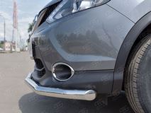 Защита переднего бампера D63 секция для Nissan Qashqai 2015 SPB