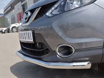 Защита переднего бампера D63 секция для Nissan Qashqai 2015 SPB
