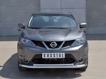 Защита переднего бампера D63 секция-D42 дуга для Nissan Qashqai 2015 SPB