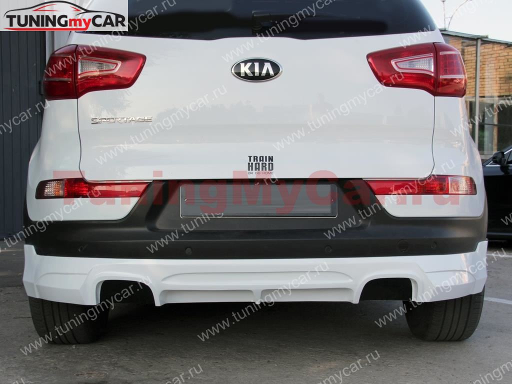 Накладка заднего бампера JSW Style KIA Sportage(3rd)