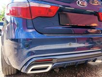 Диффузор заднего бампера для KIA RIO 2011-2014 
