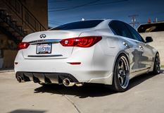 Диффузор на задний бампер  Infiniti Q50