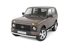 Защита порогов с накладками Ø76мм (НПС) LADA "4х4 2121" 1995-/ "4x4 URBAN" 2015-