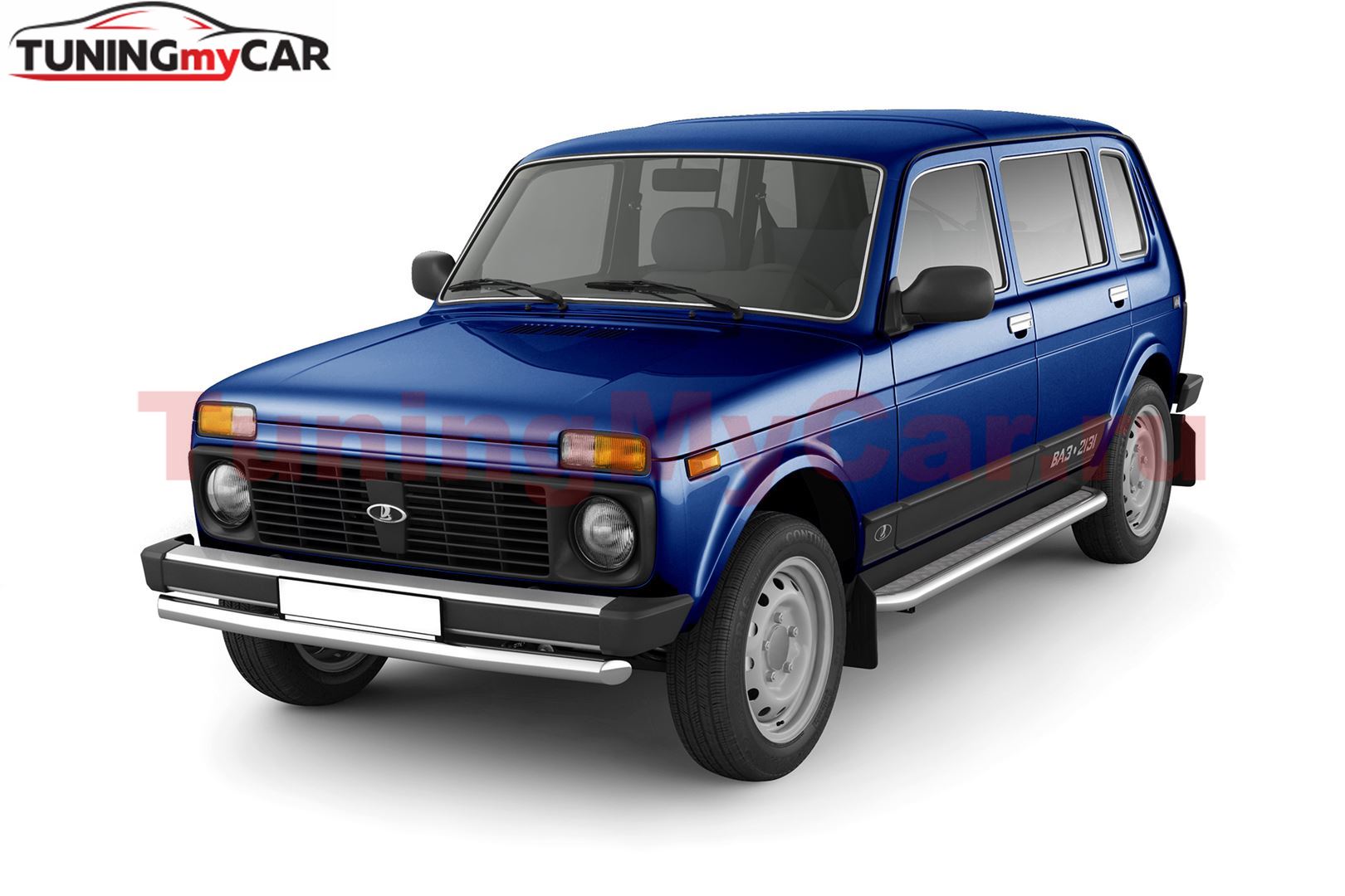 Защита порогов с алюм. площадкой 51мм (НПС) LADA 4х4 2131 1995-
