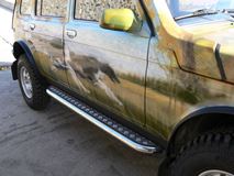 Защита порогов с алюм. площадкой 51мм (НПС) LADA 4х4 2131 1995-