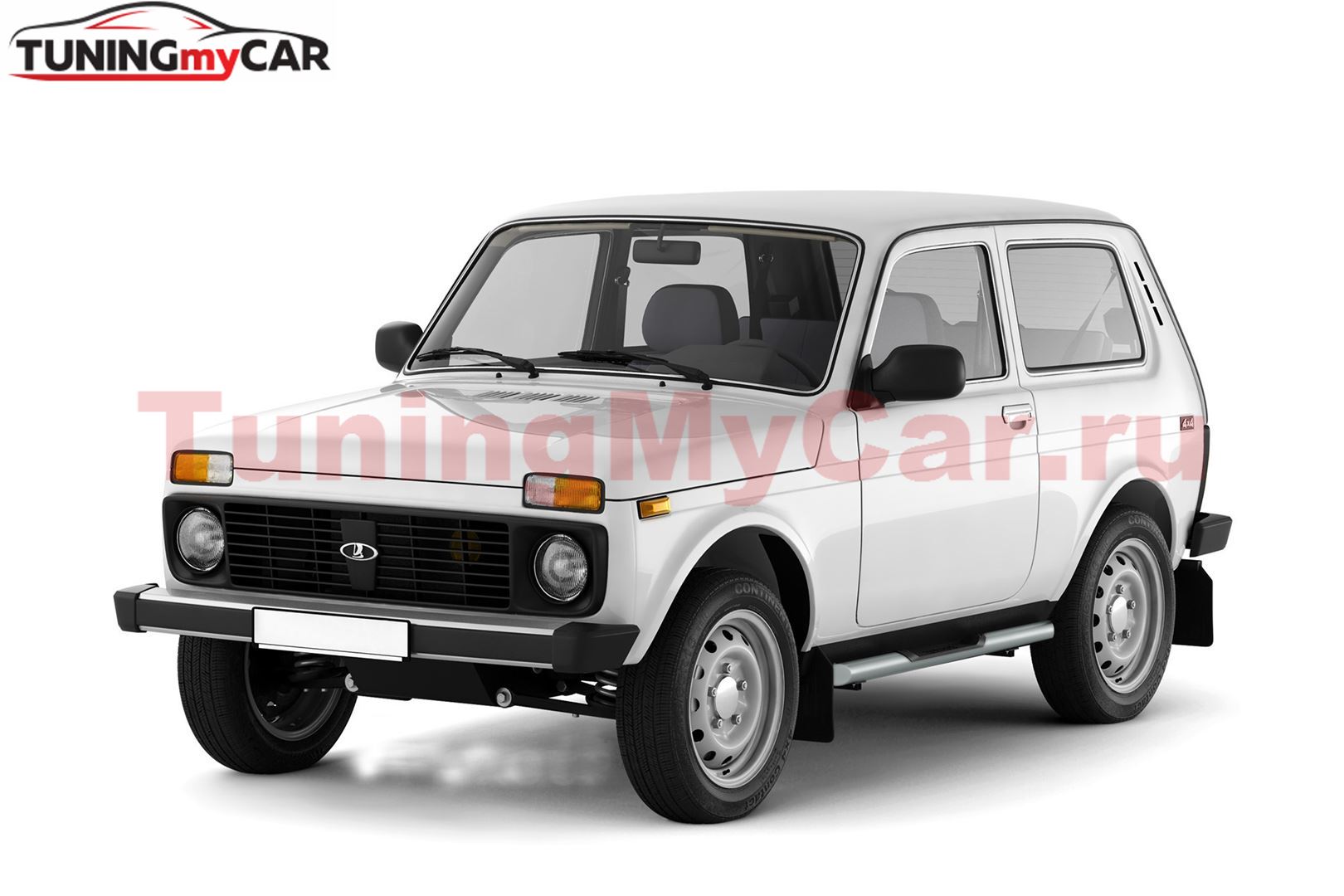 Защита порогов с накладками 63мм (ППК) LADA 4х4 2121 1995- / "4x4 URBAN" 2015-