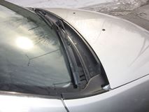 Накладка в проём стеклоочистителей (жабо) (ABS) LADA LARGUS 2012-