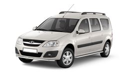 Защита переднего бампера одинарная 51 мм (НПС) LADA Largus 2012-