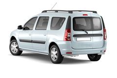 Защита порогов прямая 51мм (НПС) LADA Largus 2012-