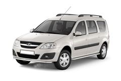 Защита порогов с алюм. площадкой 51 мм (НПС) LADA Largus 2012-