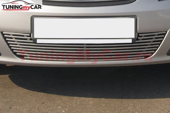 Накладка на решётку бампера 10 мм (НПС) LADA Largus 2012-
