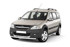 Защита переднего бампера одинарная 51мм (НПС) LADA Largus Cross 2015-