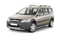 Защита порогов прямая 51мм (НПС) LADA Largus Cross 2015-