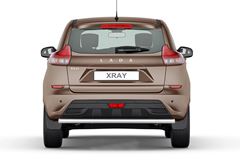 Защита заднего бампера одинарная 51мм (НПС) LADA XRAY 2016-